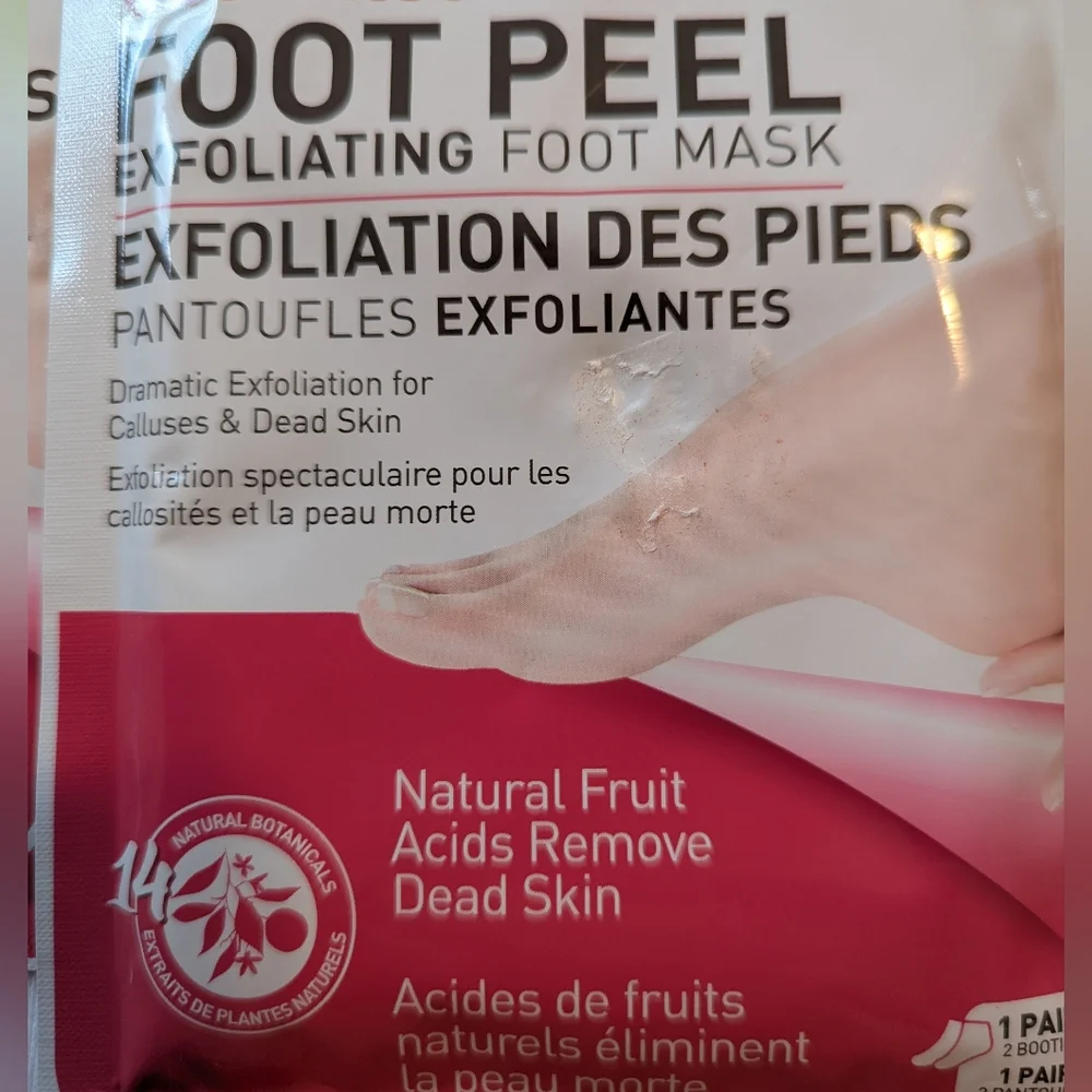 Set Of 3 Heel Rescue Foot Peel Exfoliating Foot Mask Brand New Sealed